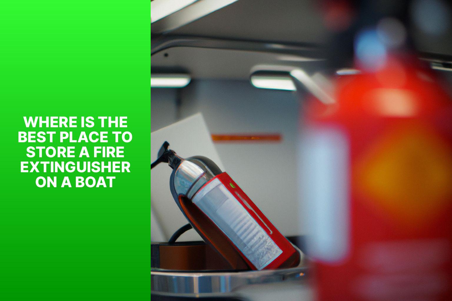 where is the best place to store a fire extinguisher on a boatvy8e Boat Fire Extinguisher Spot