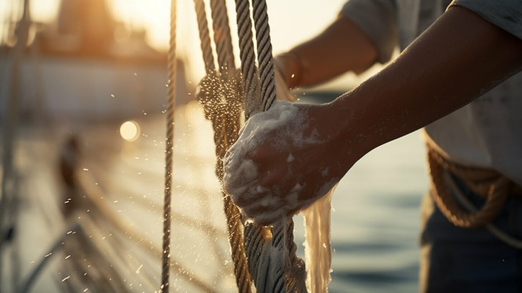 cleaning tips for sailing rigging