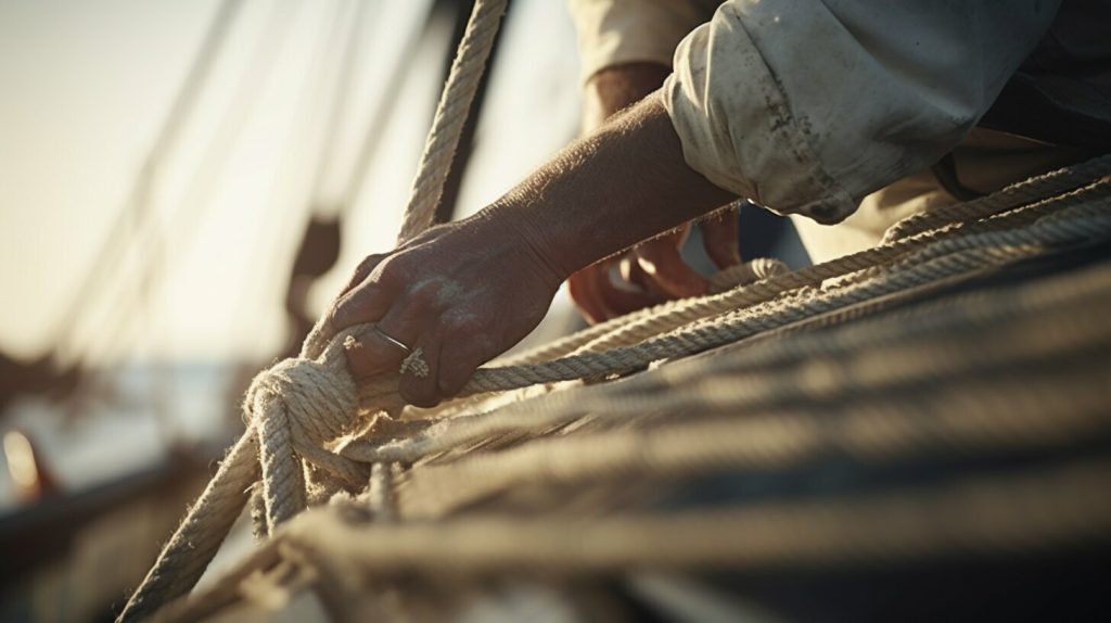 reefing a mainsail